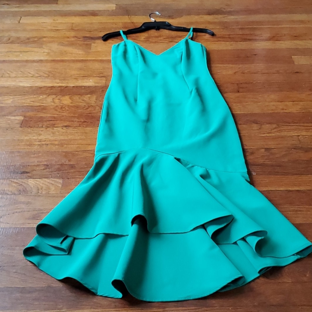 Bardot High Low Ruffle Midi Dress - Picture 3 of 8